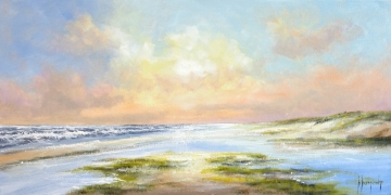 Schilderij landschap 50x100
