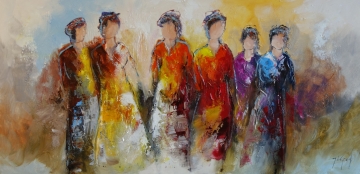 Schilderij figuratief 70x140