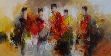 Schilderij figuratief 70x140