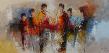 Schilderij figuratief 70x140