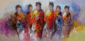 Schilderij figuratief 70x140