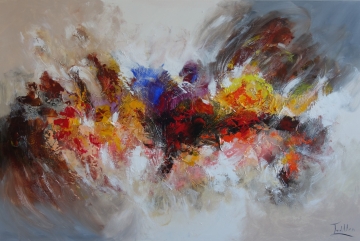 Schilderij abstract 100x150