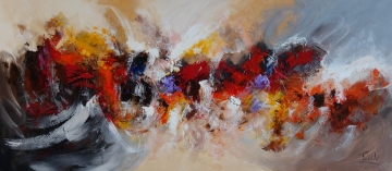 Schilderij abstract 80x180