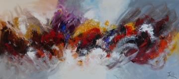 Schilderij abstract 80x180
