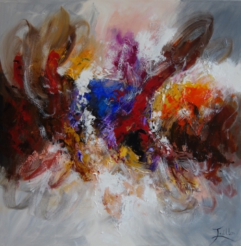 Schilderij Abstract 100x100
