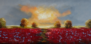 Schilderij landschap 60x120