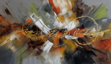 Schilderij abstract 70x120