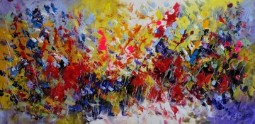 Schilderij modern 70x140