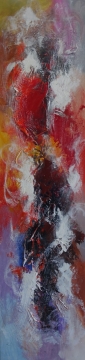 Schilderij abstract 30x120