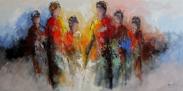 Schilderij figuratief 70x140