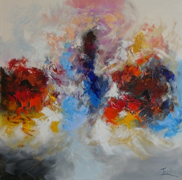 Schilderij Abstract 100x100