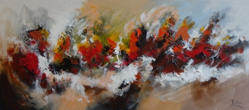 Schilderij abstract 80x180