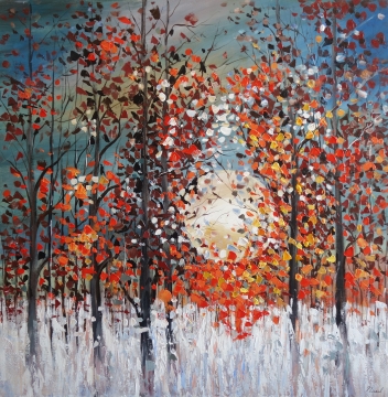 Schilderij landschap 100x100