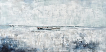 Schilderij bootjes 70x140