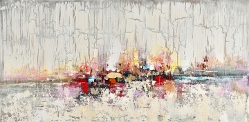 Schilderij abstract 70x140