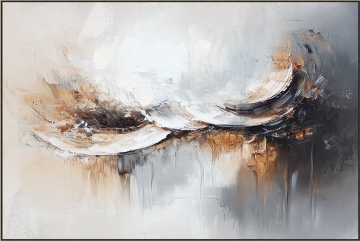 Schilderij abstract wave 100x150