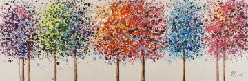 schilderij bomen 50x150