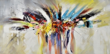 Schilderij abstract 100x200