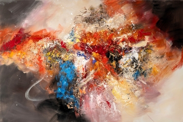 Schilderij abstract 100x150