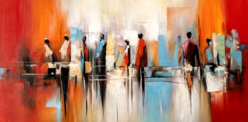 Schilderij figuratief 70x140