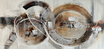 Schilderij abstract 100x200