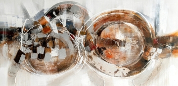 Schilderij abstract 100x200