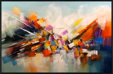 Schilderij abstract 100x150