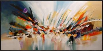 Schilderij abstract 100x200