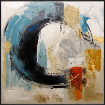 Schilderij modern abstract 100x100