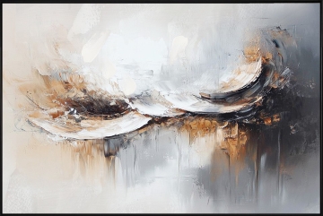 Schilderij abstract wave 100x150