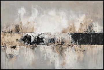 Schilderij abstract met lijst 100x150