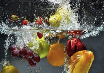 Fruitsplash op canvas 70x100 