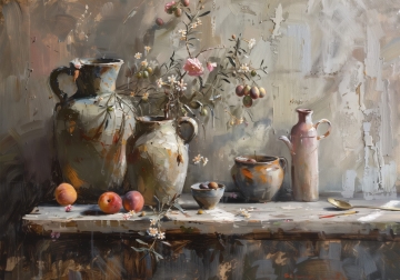 Stilleven op canvas 70x100 