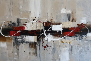 Schilderij abstract 100x150