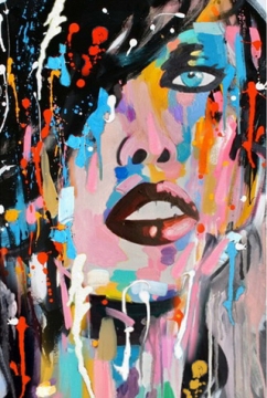 Schilderij figuratief modern 80x120