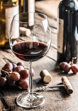 Wine op glas 70x100