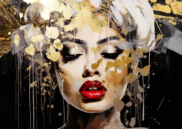 Pop art op glas 70x100