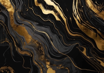 Black gold marble op glas 70x100