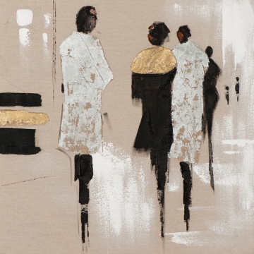 schilderij figuratief 40x40