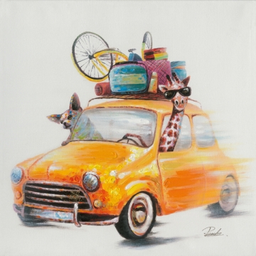 schilderij Mini Cooper 70x70