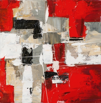 schilderij abstract 25x25