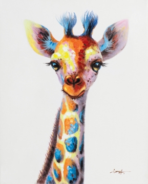 Schilderij giraffe 40x50