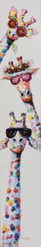 schilderij giraffen 25x150 