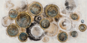 Schilderij abstract 70x140