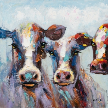 Schilderij koeien 60x60