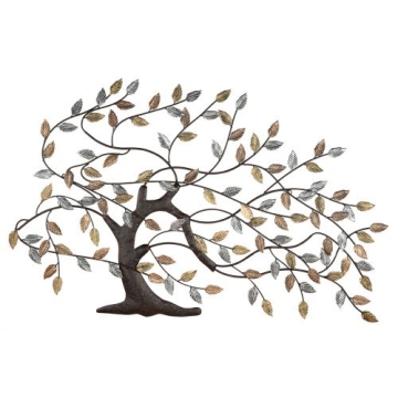 Metalen wandobject boom 68x107