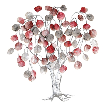Metalen wandobject boom 72x80