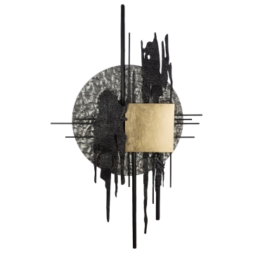 Metalen wandobject groot modern 112x180