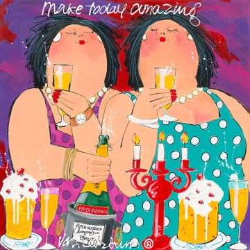 Dikke Dames 'Make today amazing' 70x70