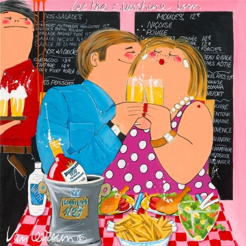 Dikke Dames 'Let the sunshine inn' 70x70